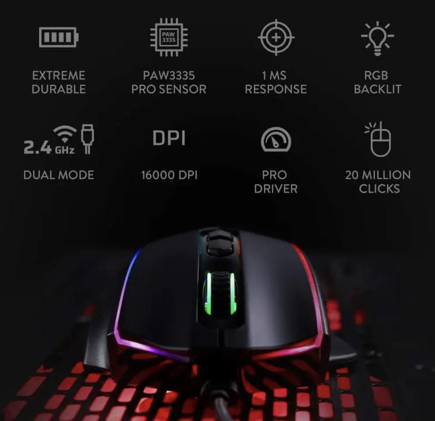 Мышь Redragon VAMPIRE ELITE M686 — изображение 3